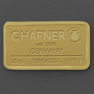 Goldbarren 20g C.HAFNER - "Resale" - Hauptansicht