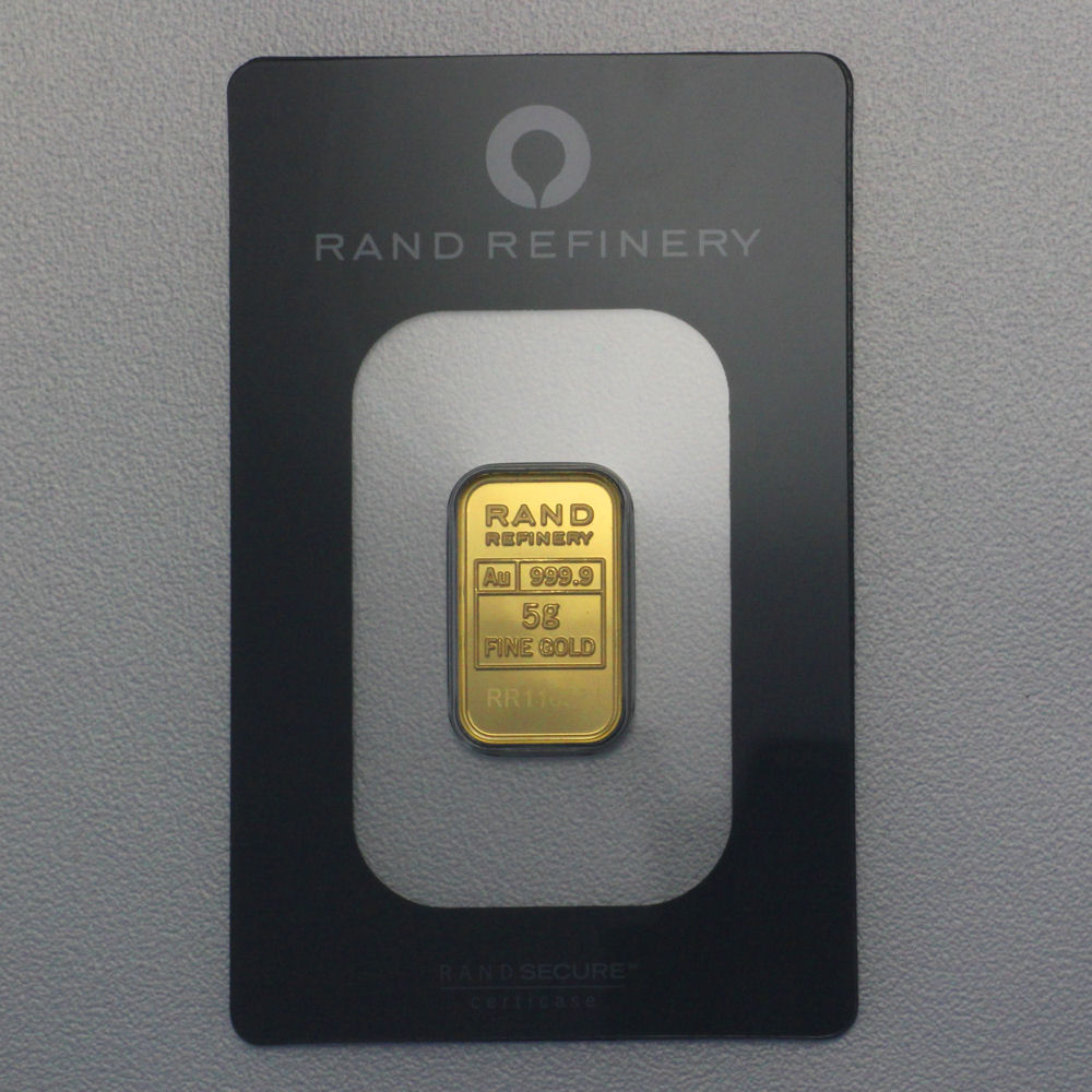 Goldbarren 5g Rand Refinery "Elefanten-Motiv" - Hauptansicht