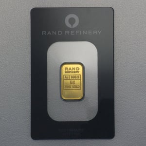 Goldbarren 5g Rand Refinery "Elefanten-Motiv" - Hauptansicht