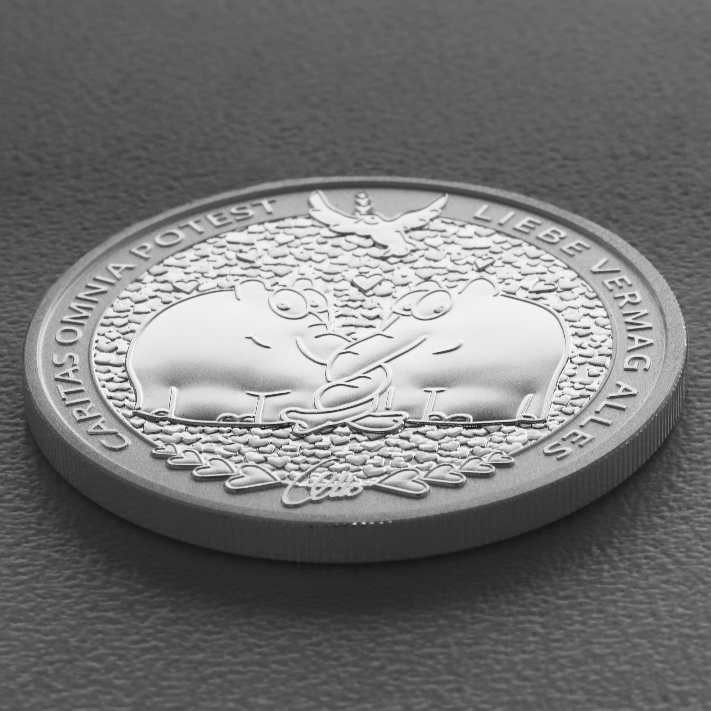 Silbermünze 20 x 1oz "Caritas Omnia Potest" 2024 Ottifanten – Rüsselherde Rüsselfanten (Tuvalu) - Detailansicht 3