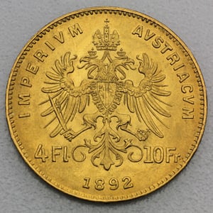 Goldmünze "4 Florin/10 Gulden" (Österreich) - Miniaturansicht 2