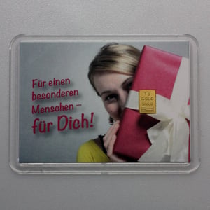 Goldbarren 1g "Für Dich" (Motivbox) - Hauptansicht