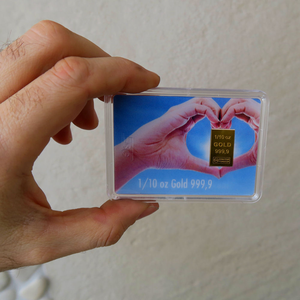 Goldbarren 1/10oz "Goldene Zukunft" (Flip) - Detailansicht 2
