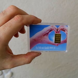 Goldbarren 1/10oz "Goldene Zukunft" (Flip) - Miniaturansicht 3