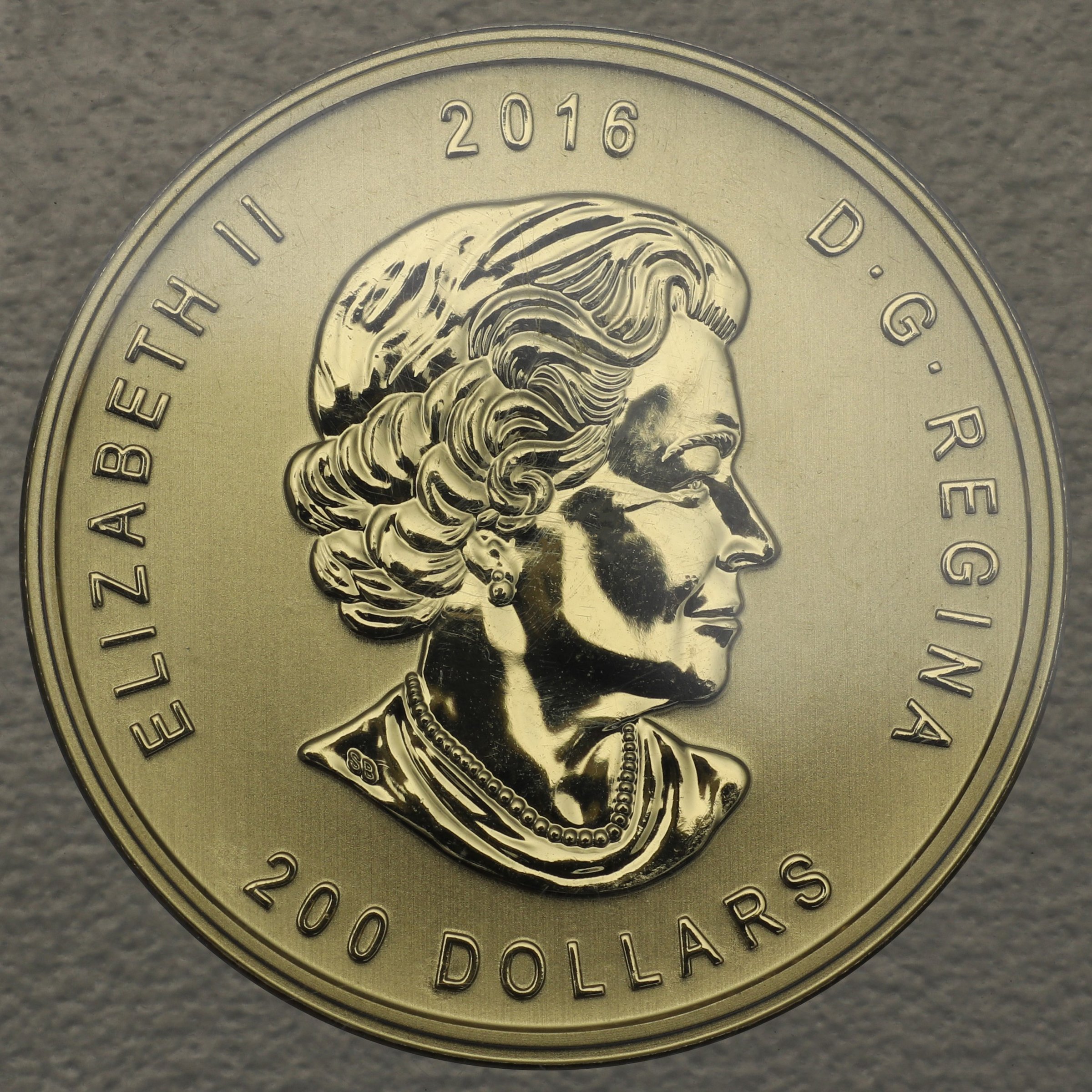 Goldmünze 1oz "Roaring Grizzly" 2016 Call of the wild (Kanada) - Detailansicht 1