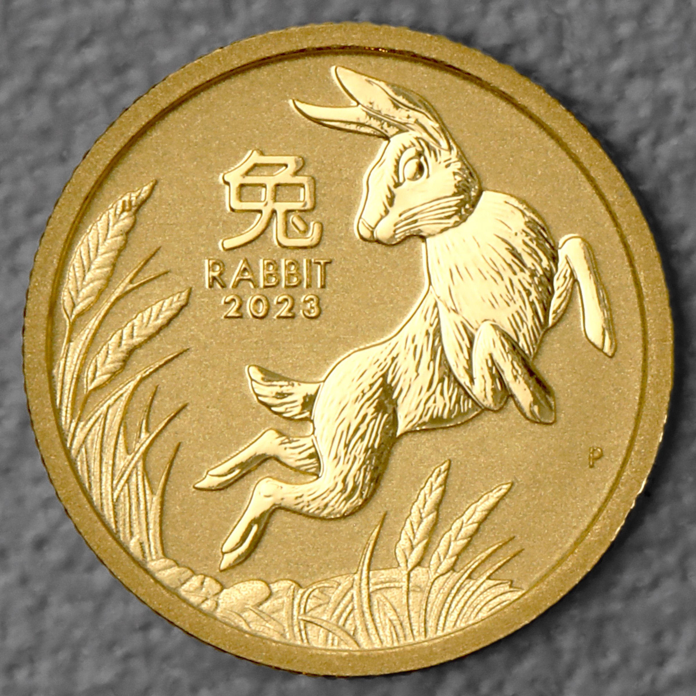 Goldmünze 1/20oz "Hase" 2023 Lunar III – Year of the Rabbit (Australien) - Hauptansicht