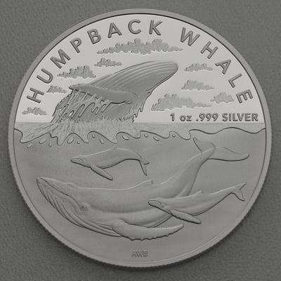 Silbermünze 1oz "Humpback Whale" 2023 Australian Antarctic Territory (Australien) - Hauptansicht
