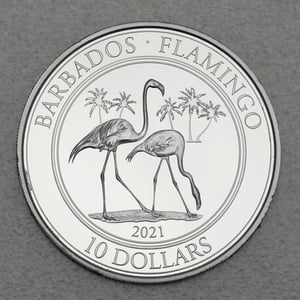 Platinmünze 1oz "Flamingo 2021" (Barbados) - Miniaturansicht 1