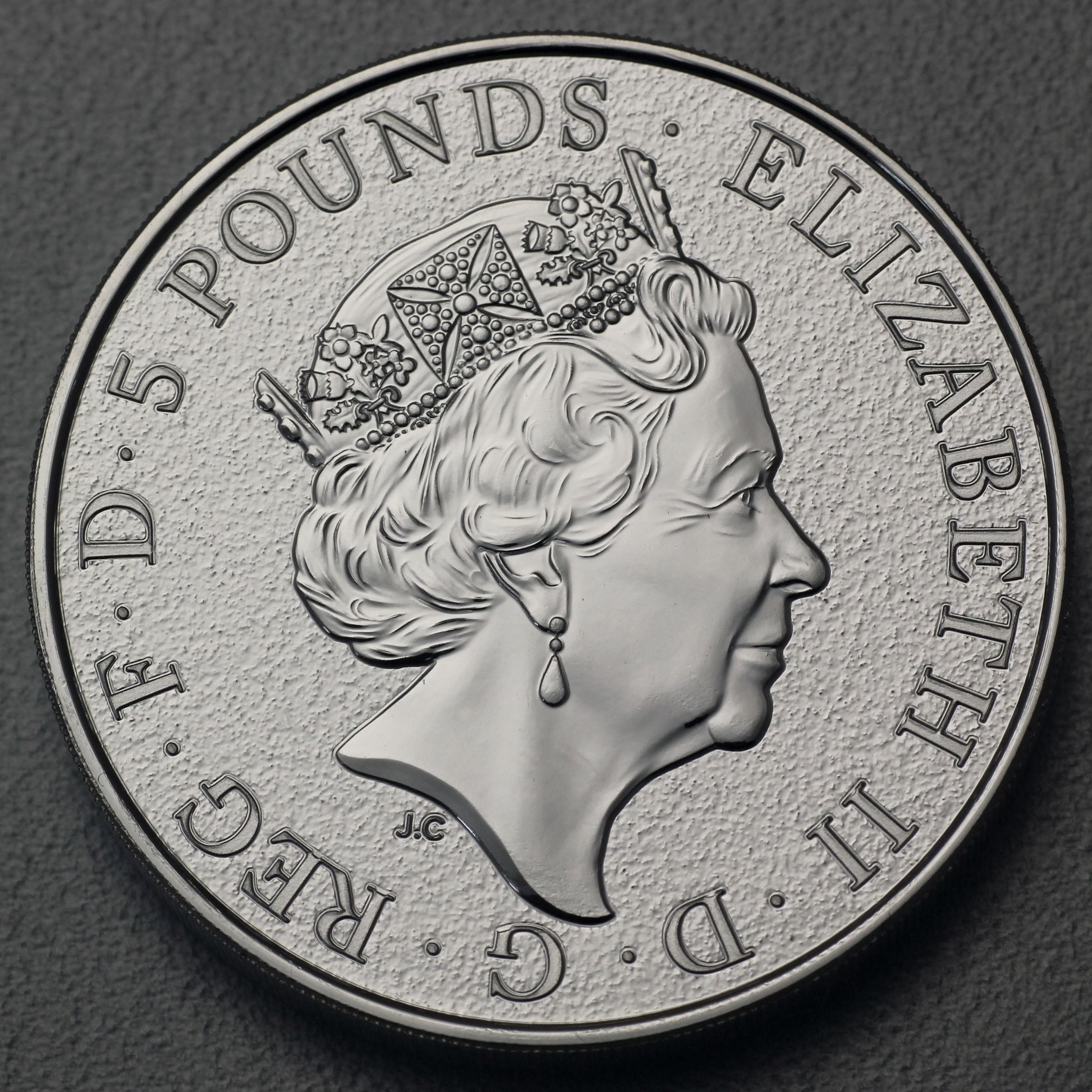 Silbermünze 2oz "Red Dragon of Wales" 2017 The Queen s Beasts (Großbritannien) - Detailansicht 1
