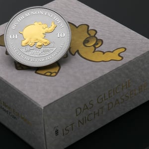 Silbermünze 1oz "Bis Idem Non Est Idem" 2023 (vergoldet) Ottifanten – Ottirand diff. (Tuvalu) - Miniaturansicht 6