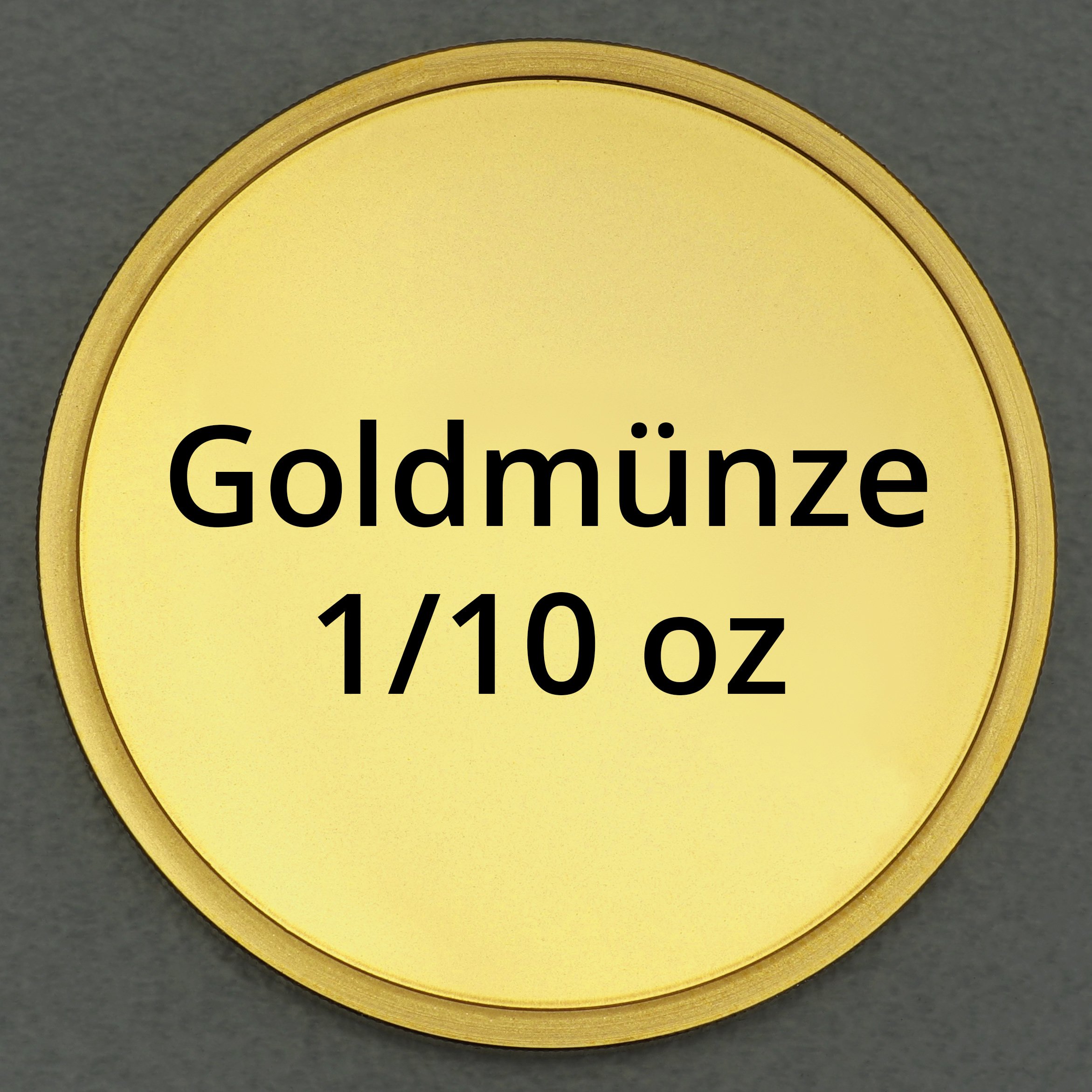 Goldmünze 1/10oz "Anlagegoldmünze" (diverse Hersteller) - Hauptansicht