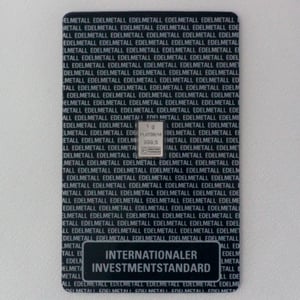 Platinbarren 1g Investmentblister - Hauptansicht