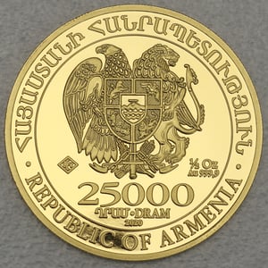 Goldmünze 1/2oz "Arche Noah" verschiedene Jahrgänge (Armenien) - Miniaturansicht 2