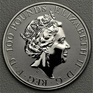Platinmünze 1oz "Red Dragon of Wales" 2018 The Queen s Beasts 19% (Großbritannien) - Miniaturansicht 2
