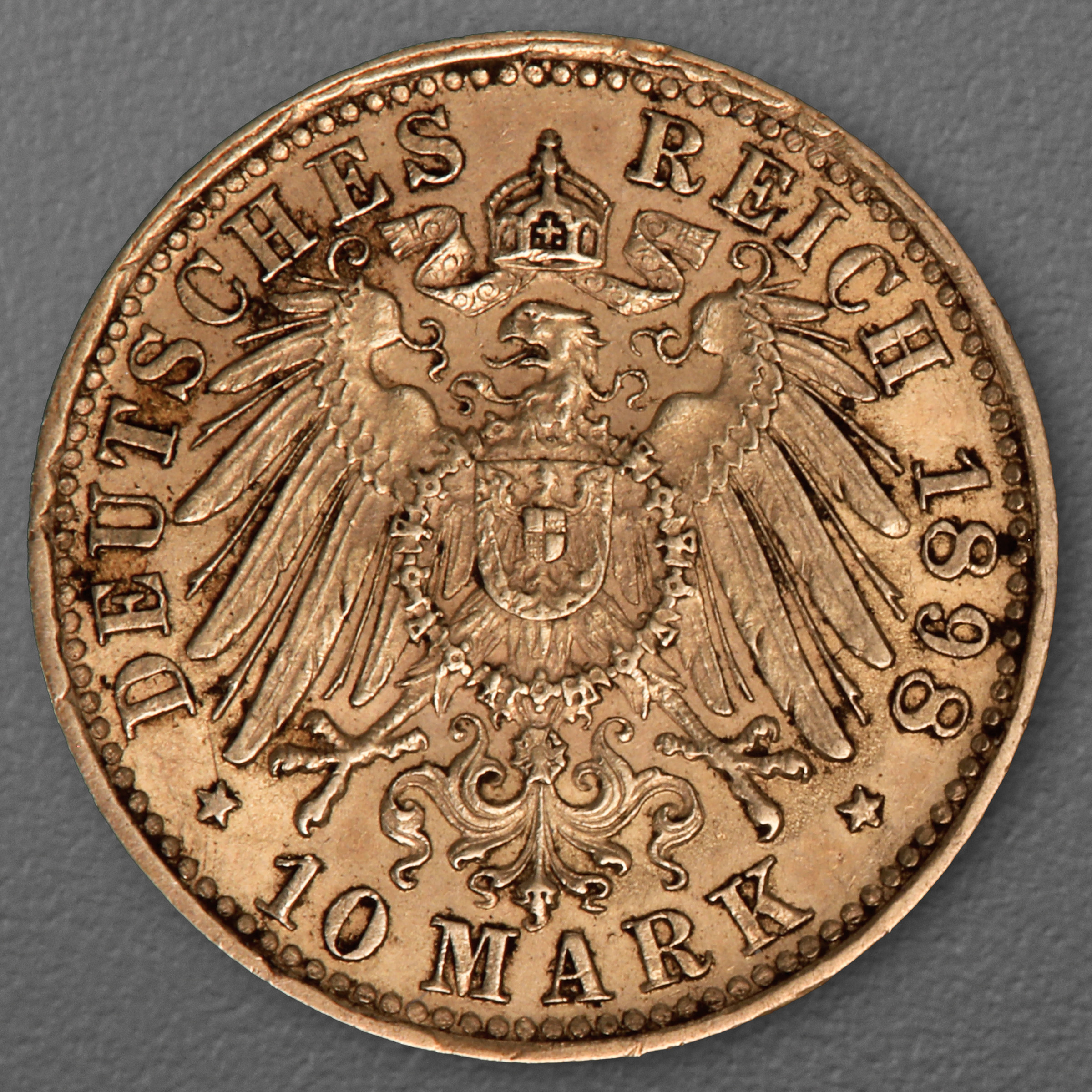 Goldmünze 10 Mark "Otto" 1898-D J.199 (Bayern) - Detailansicht 1