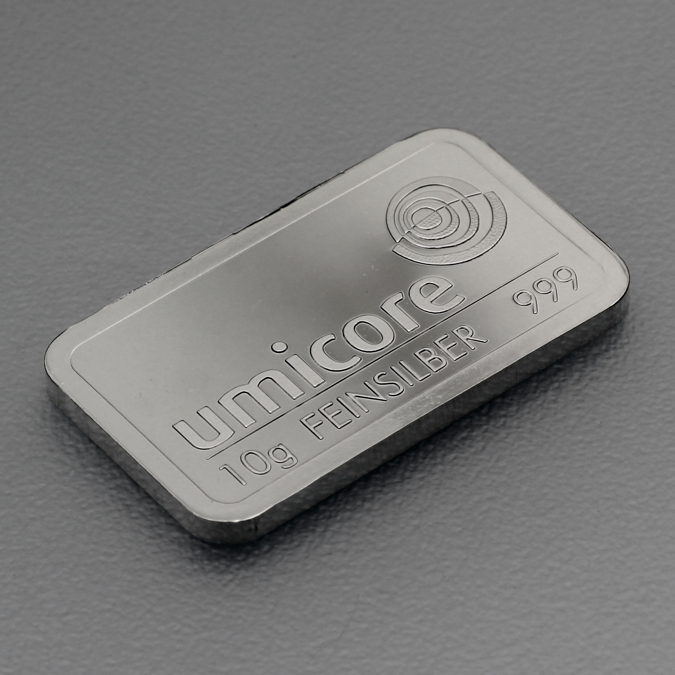 Silberbarren 10g UMICORE geprägt - Detailansicht 1