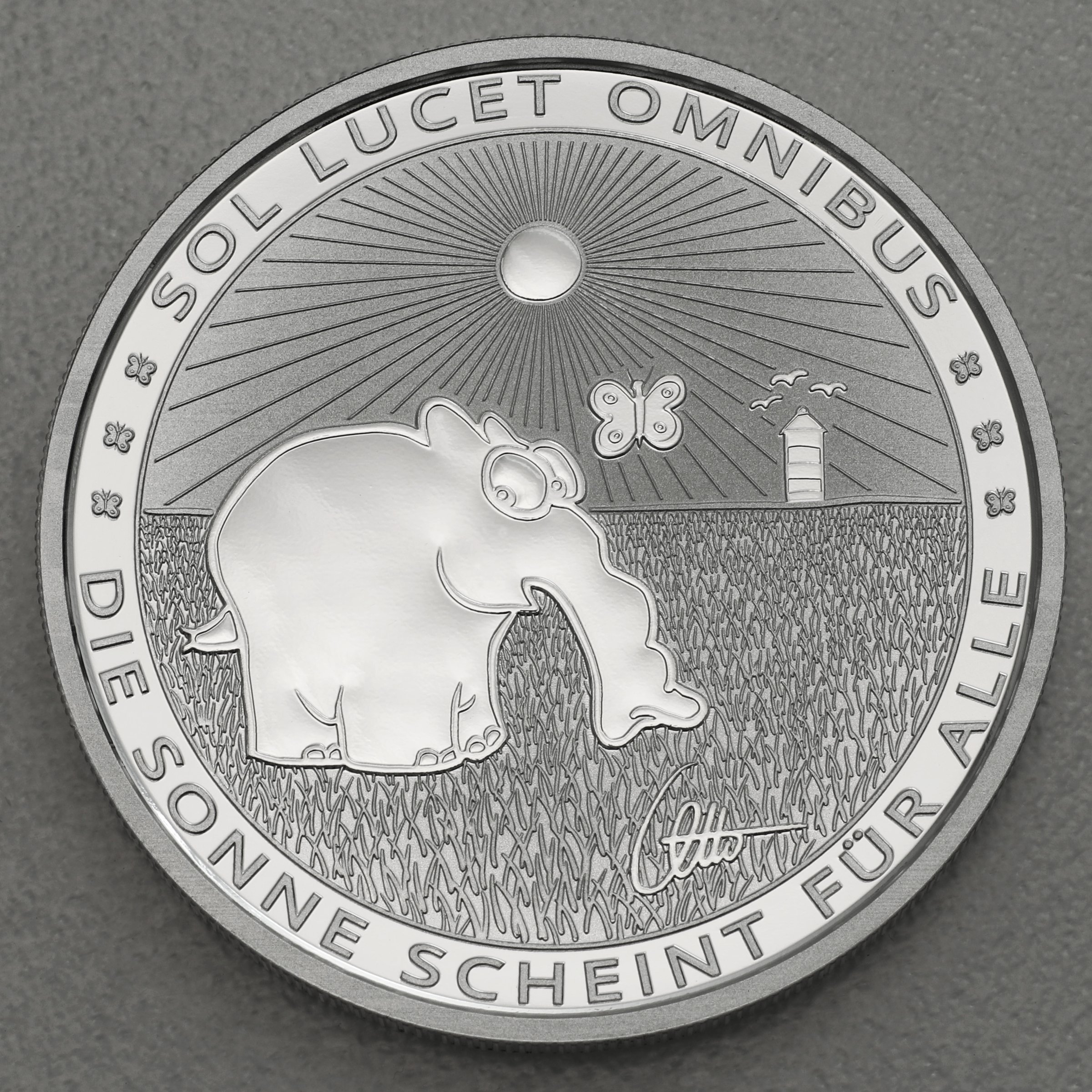 Silbermünze 1oz "Sol Lucet Omnibus" 2021 Ottifanten – Sunnyfant diff. (Tuvalu) - Hauptansicht