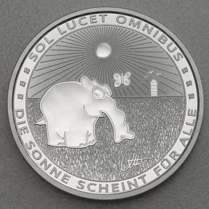 Silbermünze 1oz "Sol Lucet Omnibus" 2021 Ottifanten – Sunnyfant diff. (Tuvalu) - Hauptansicht