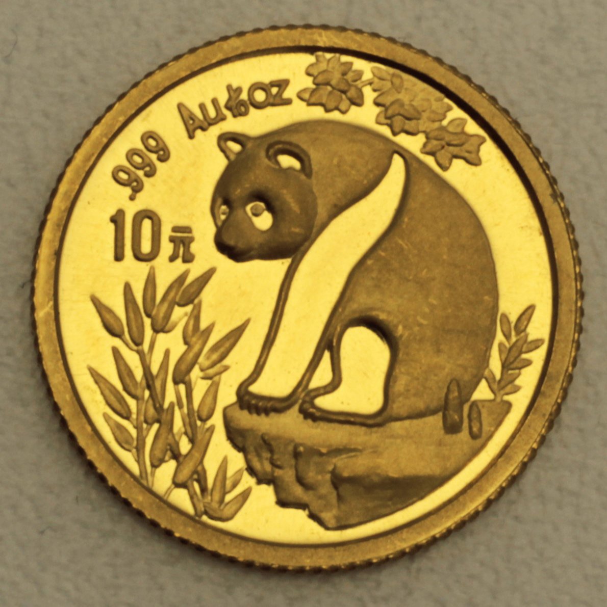 Goldmünze 1/10oz "Panda" 1993 (China) - Hauptansicht
