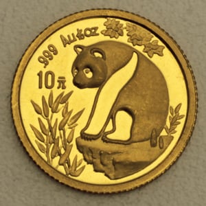 Goldmünze 1/10oz "Panda" 1993 (China) - Miniaturansicht 1