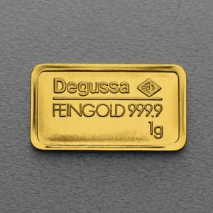 Goldbarren 1g DEGUSSA Resale - Hauptansicht
