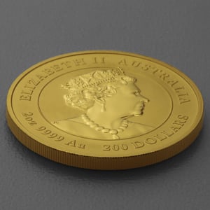 Goldmünze 2oz "Hase" 2023 Lunar III – Year of the Rabbit (Australien) - Miniaturansicht 4