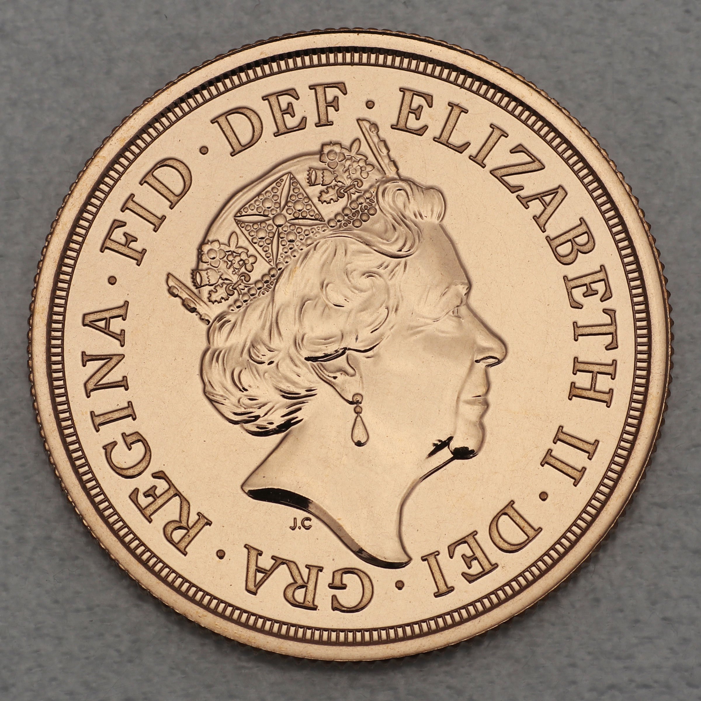 Goldmünze 2 Sovereign "Elizabeth II." (Großbritannien) - Hauptansicht