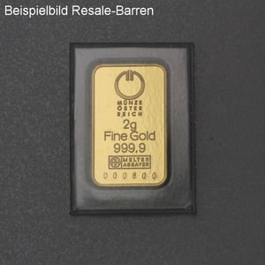 Goldbarren 2g "Resale" (div. Hersteller) - Miniaturansicht 3