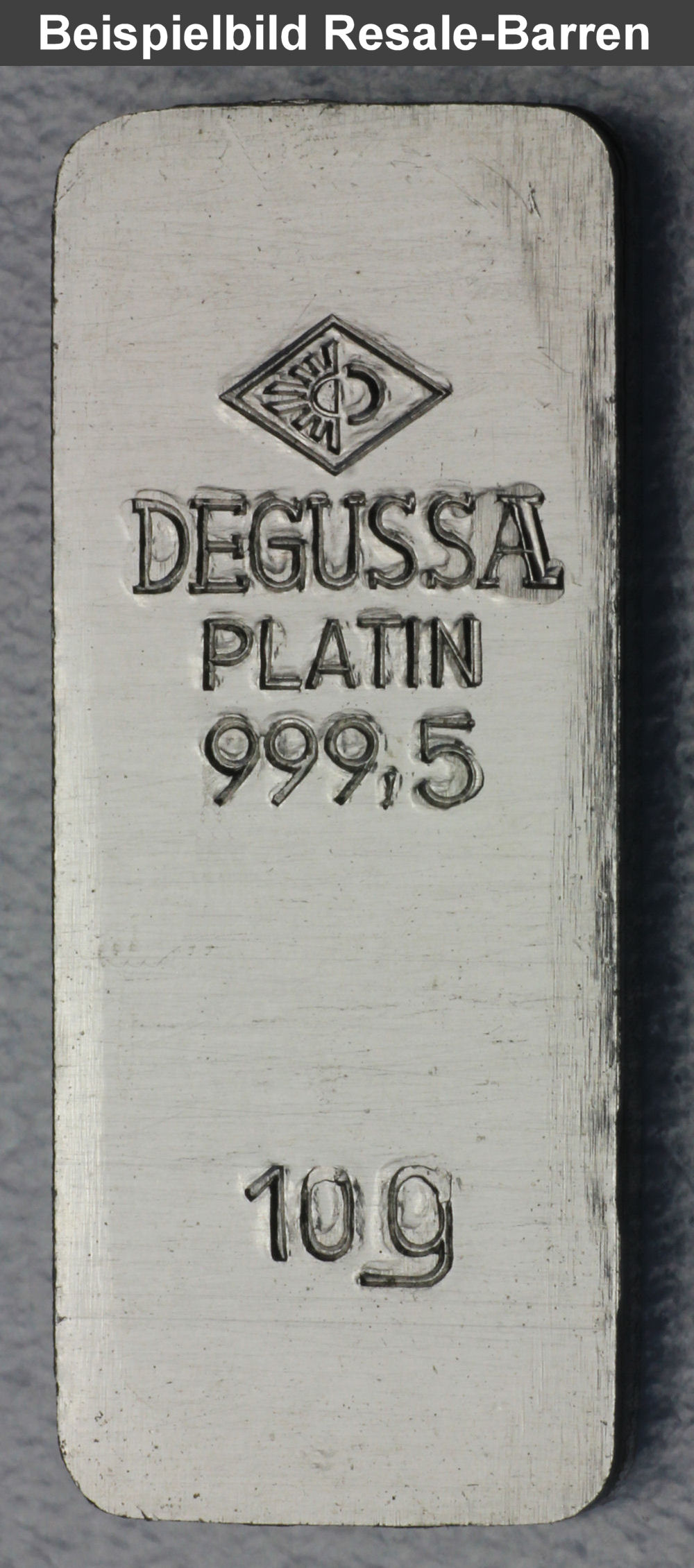 Platinbarren 10g (Resale) - Detailansicht 1
