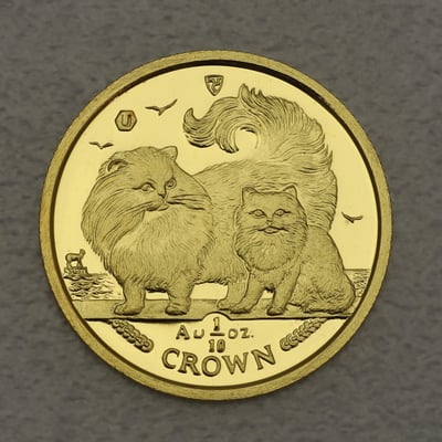 Goldmünze 1/10oz "Chinchilla Cat" 2009 Cats (Isle of Man) - Miniaturansicht 1