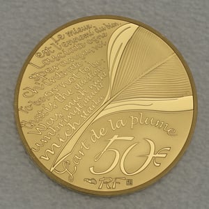Goldmünze 50 Euro "La Fontaine" 2021 (PP) (Frankreich) - Miniaturansicht 2