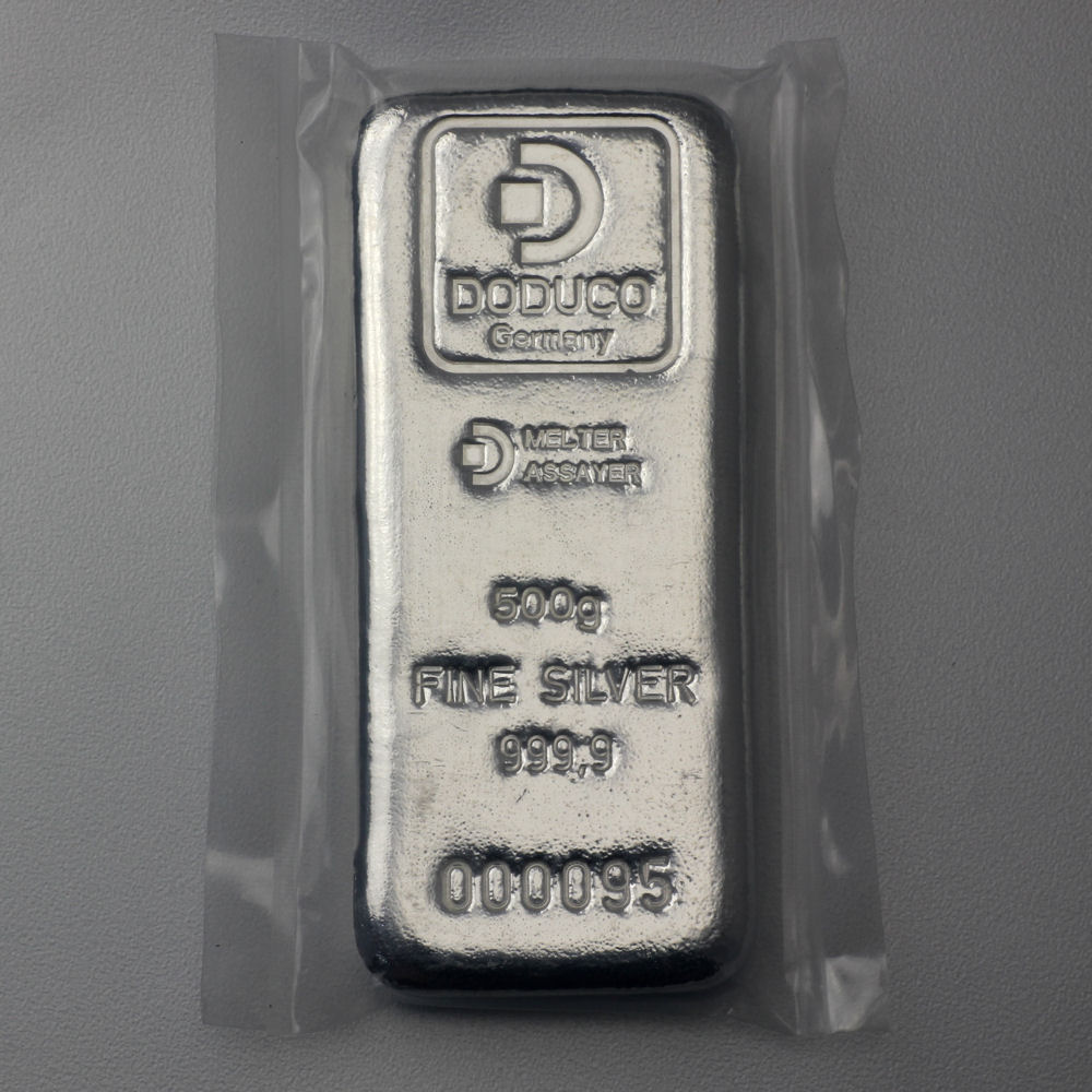 Silberbarren 500g Doduco - Detailansicht 1