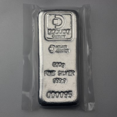 Silberbarren 500g Doduco - Miniaturansicht 2