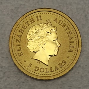 Goldmünze 1/20oz "Känguru" 2001 Australian Nugget (Australien) - Miniaturansicht 2