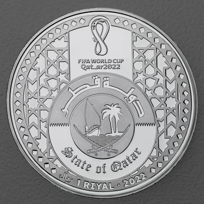 Silbermünze 1oz "FIFA World Cup Trophy" 2022 (Katar) - Miniaturansicht 2