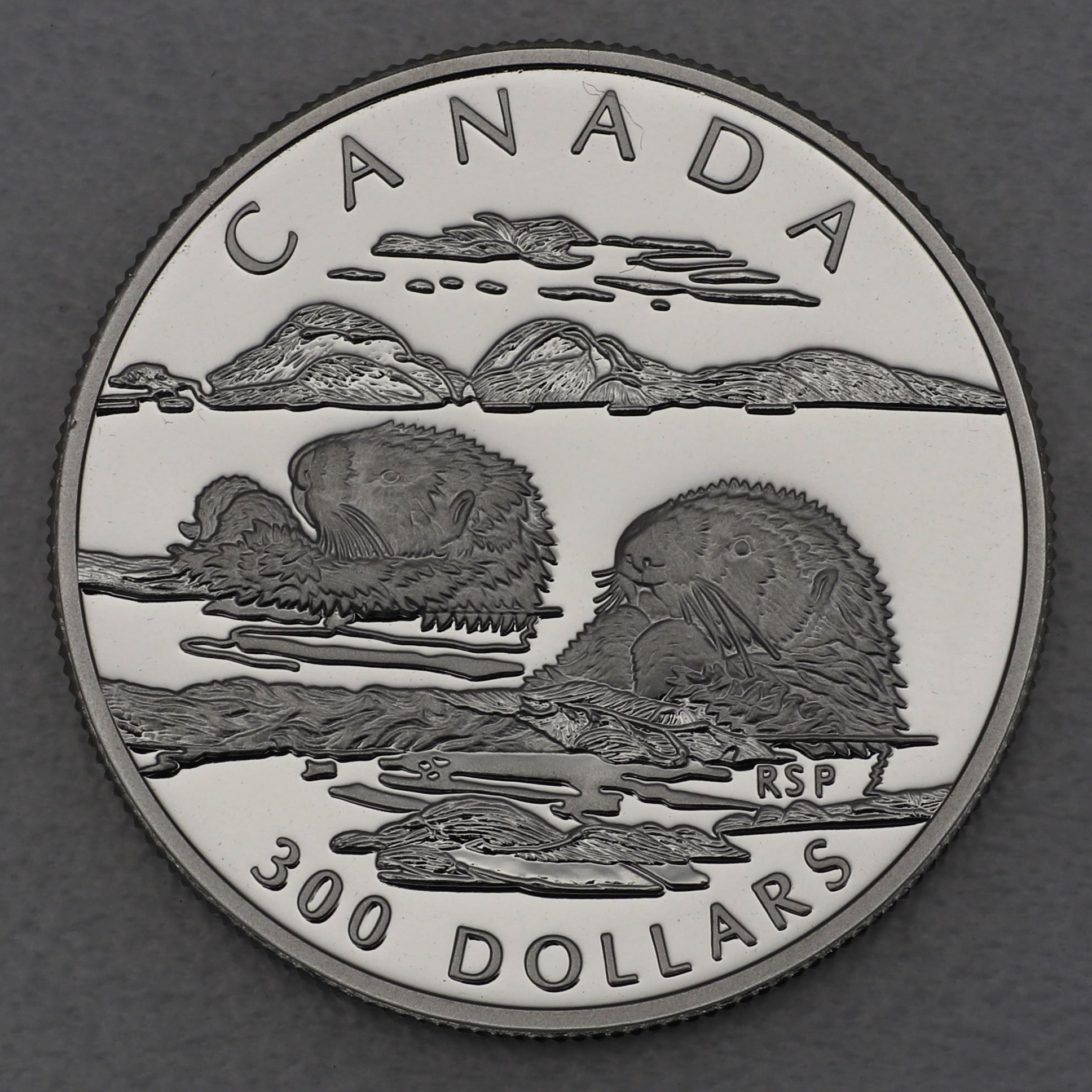 Platinmünze 1oz "Sea Otters" 1994 Wildlife Canada (Kanada) - Hauptansicht