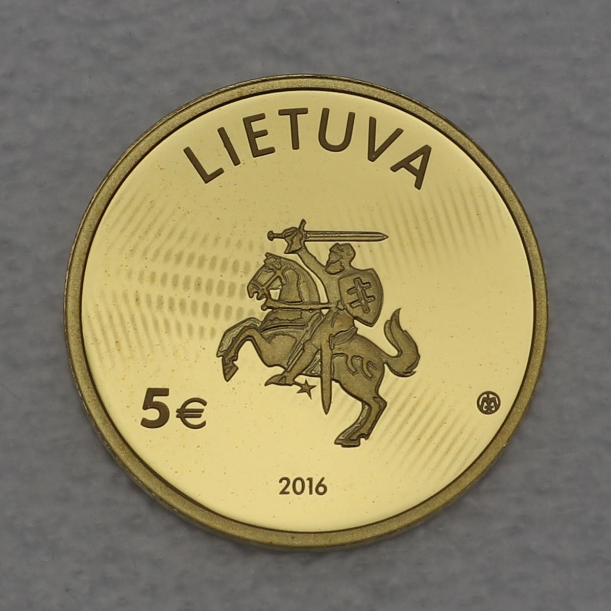 Goldmünze 5 Euro "Fizika" 2016 Litauische Wissenschaft (Litauen) - Detailansicht 1