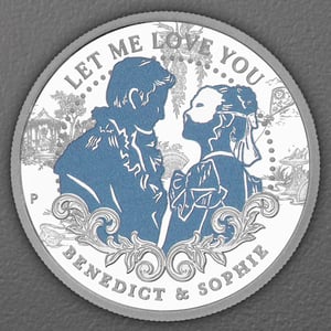 Silbermünze 1/2oz "Benedict & Sophie" 2026 (PP/koloriert) Bridgerton (Tuvalu) - Hauptansicht