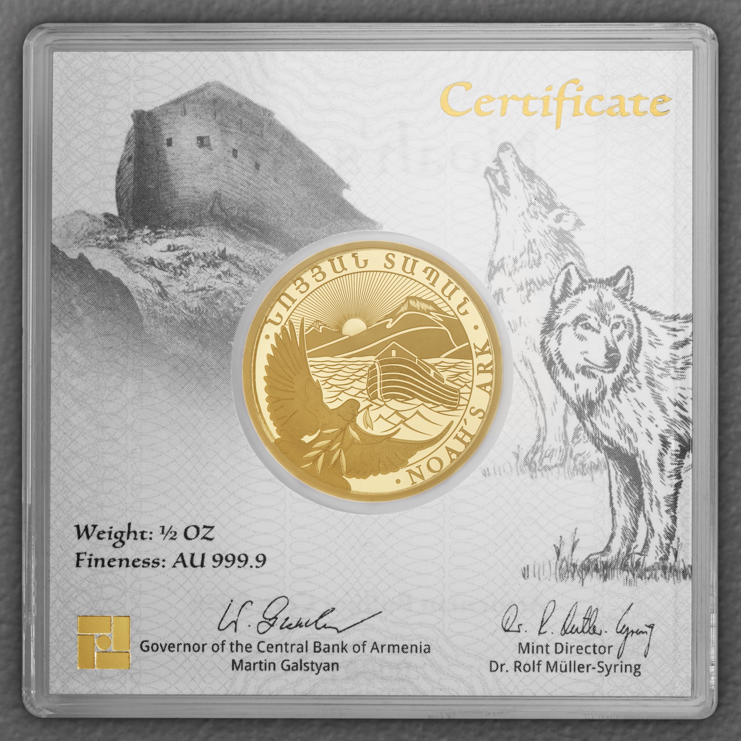 Goldmünze 1/2oz "Arche Noah" aktueller Jahrgang (Armenien) - Detailansicht 2