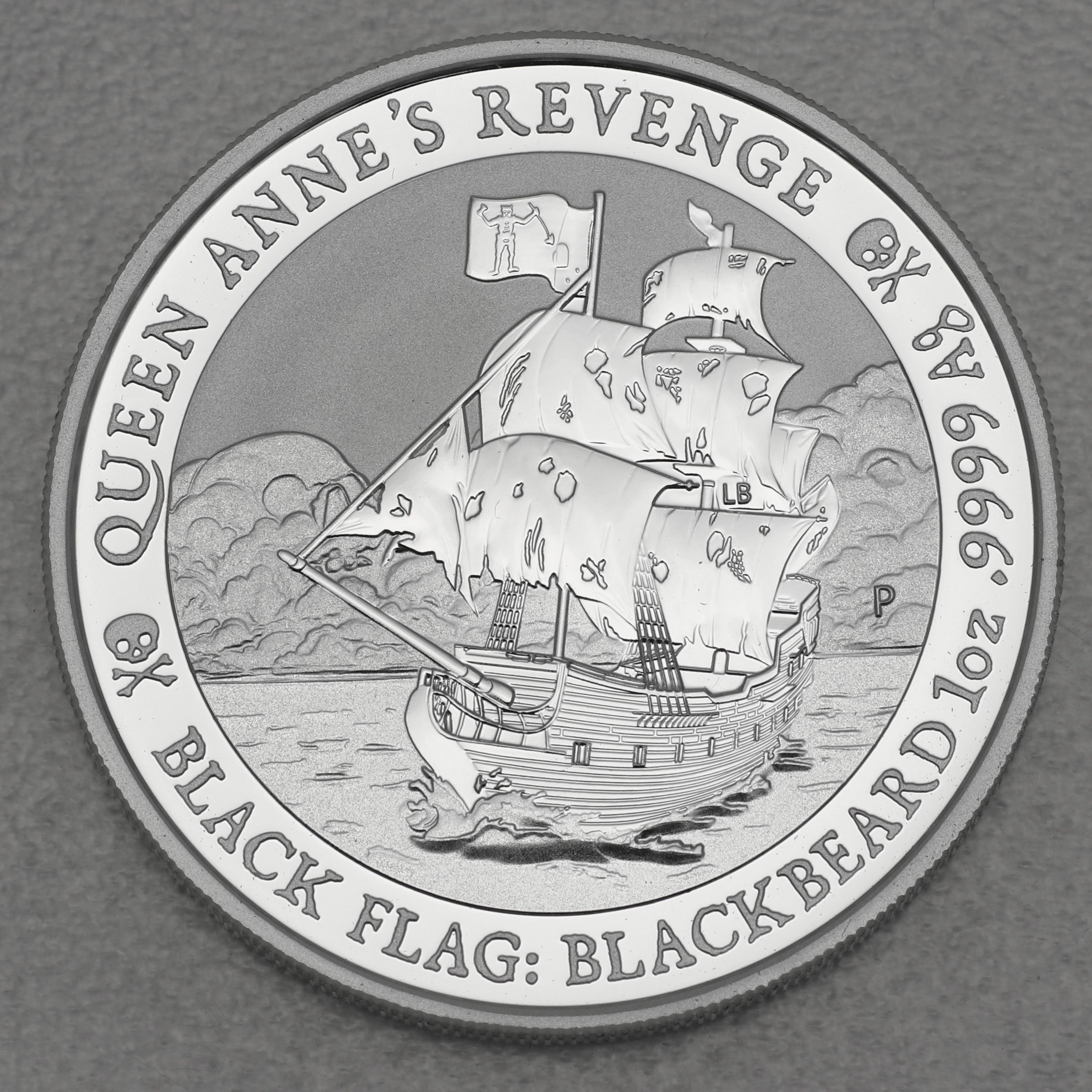 Silbermünze 1oz "Anne s Revenge - Blackbeard" 2019 Black Flag Serie (Tuvalu) - Hauptansicht