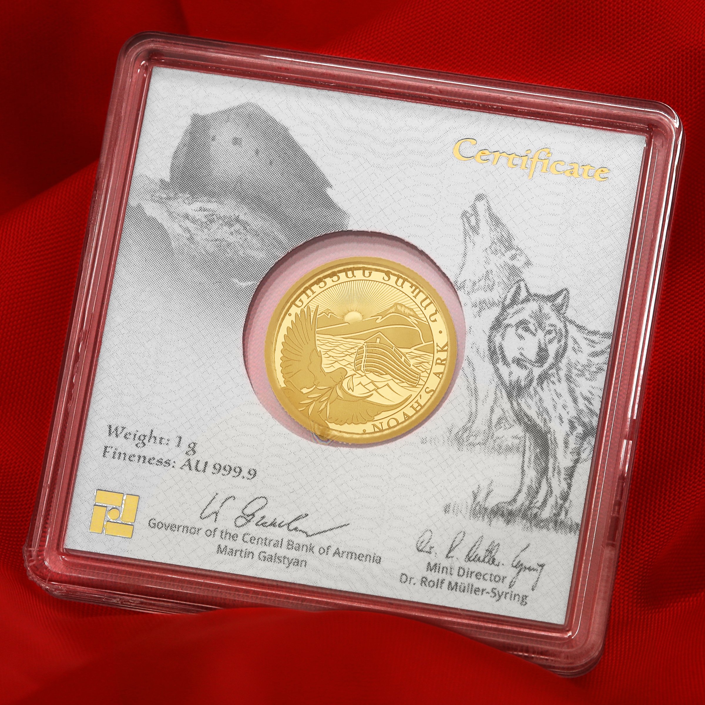 Goldmünze 1g "Arche Noah" aktueller Jahrgang (Armenien) - Detailansicht 6