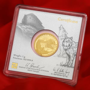Goldmünze 1g "Arche Noah" aktueller Jahrgang (Armenien) - Miniaturansicht 7