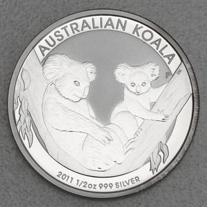 Silbermünze 1/2oz "Koala" 2011 (Australien) - Hauptansicht