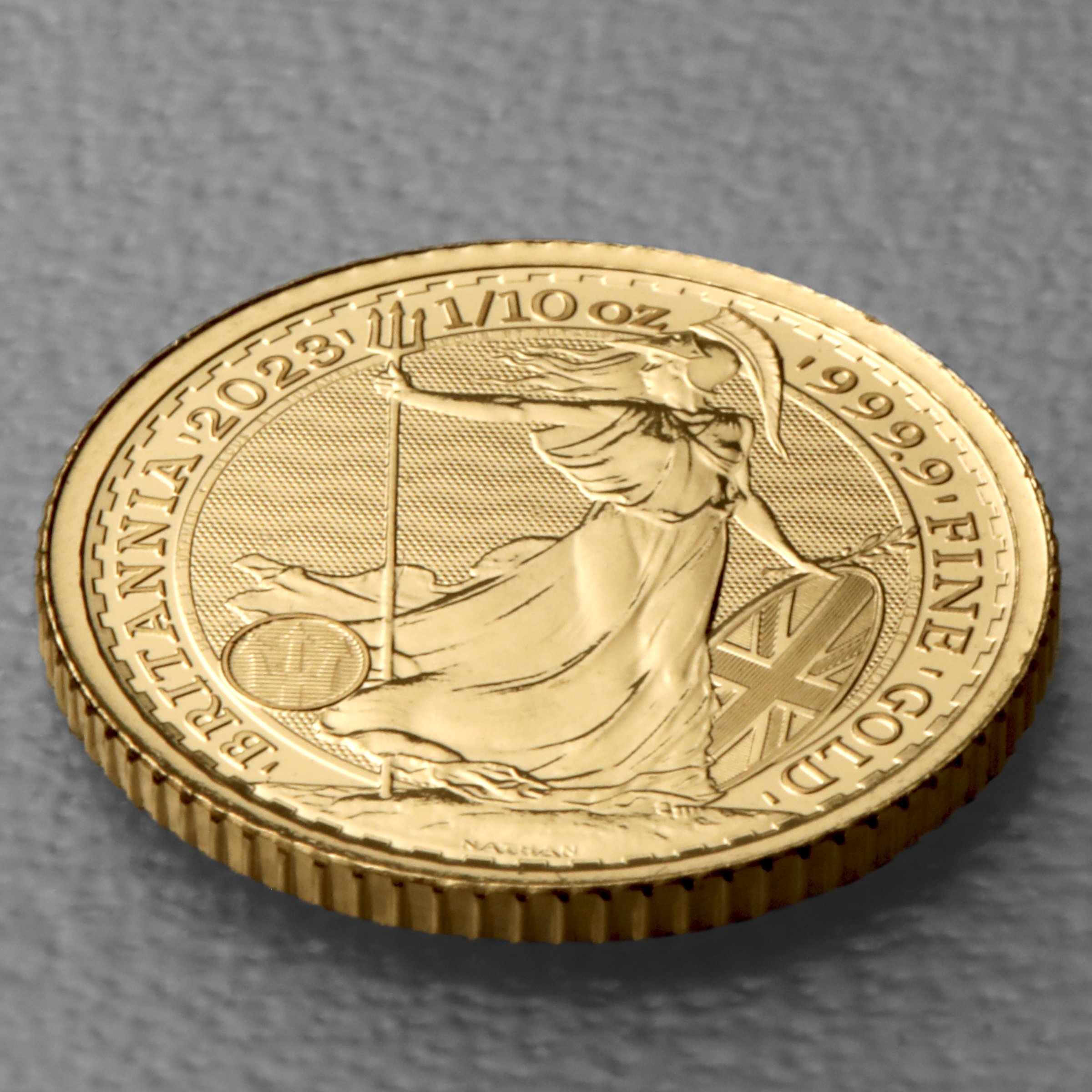 Goldmünze 1/10oz "Britannia" 2023 Elizabeth II. (Großbritannien) - Detailansicht 2