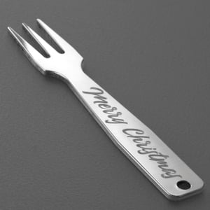 Gourmet-Gabel 4er-Set "Weihnachten" 925er Ag - Miniaturansicht 12