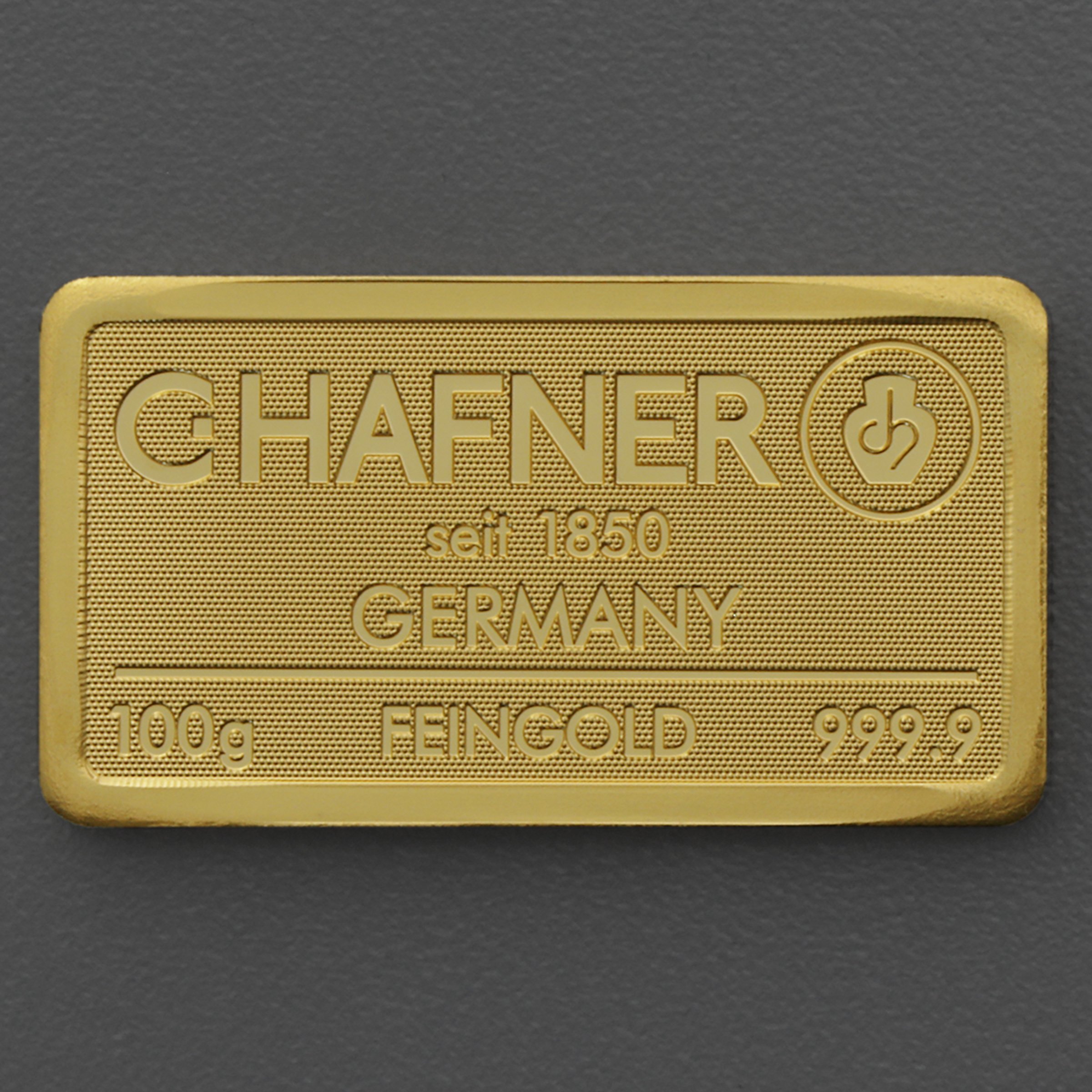 Goldbarren 100g C.HAFNER - "Resale" - Hauptansicht