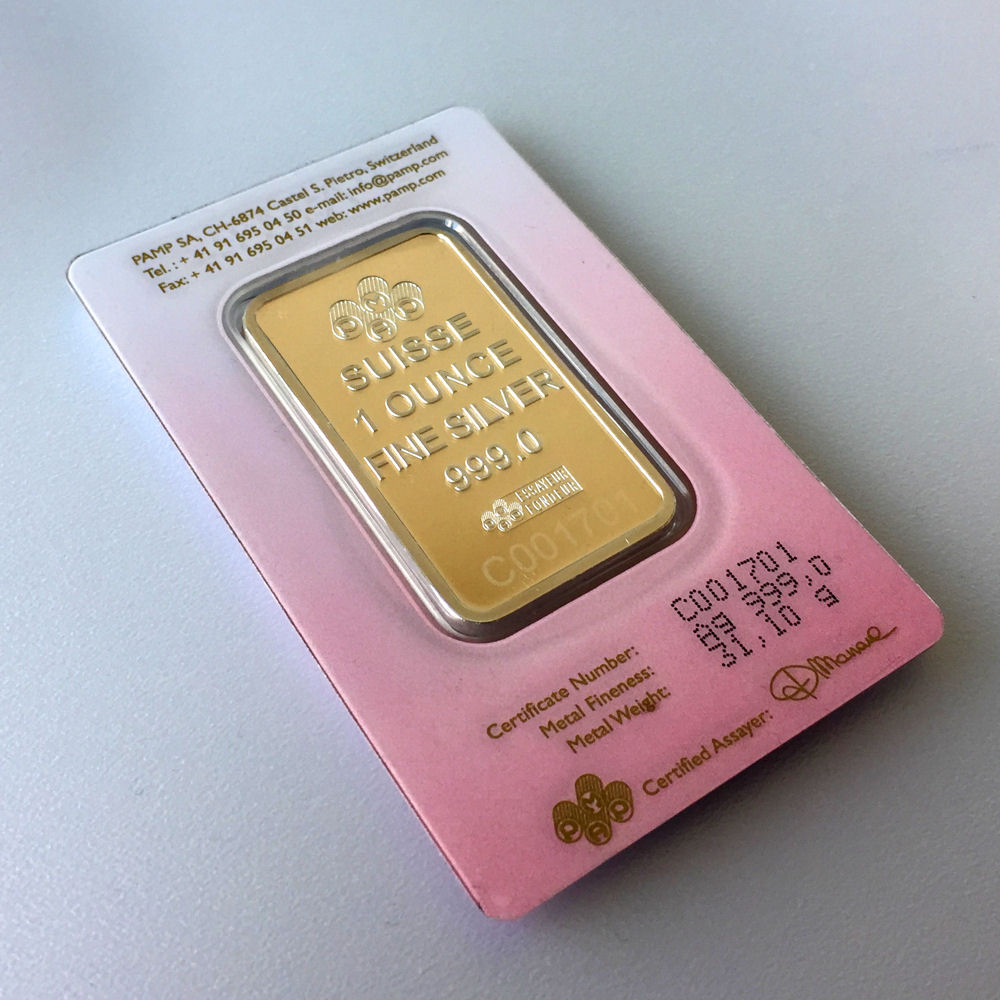 Silberbarren 1oz "Love Always" PAMP - Detailansicht 1