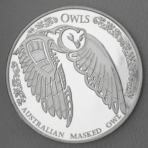 Silbermünze 1oz "Australian Masked Owl" 2022 Owls 19% (Tokelau) - Hauptansicht