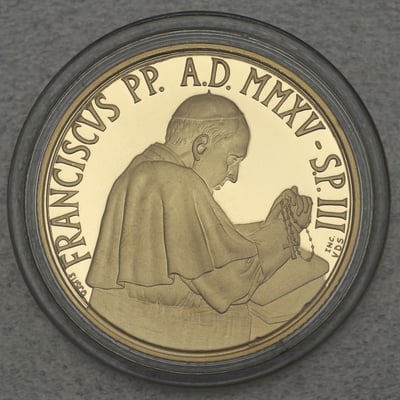 Goldmünze "50 Euro - 2015" Frau von Rosenkranz (Vatikanstadt) - Miniaturansicht 2