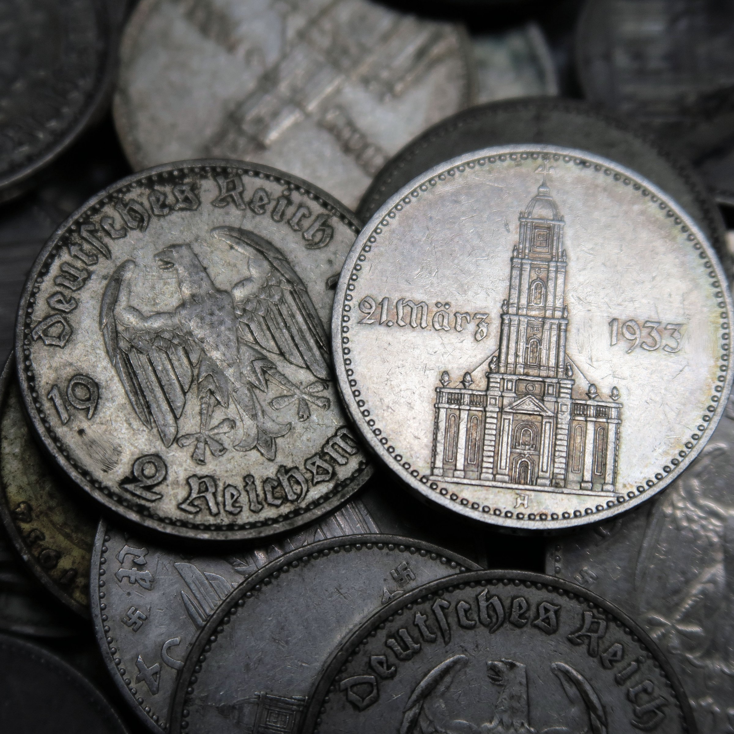 Silbermünze 2 Reichsmark "Garnisonskirche mit Datum" (Deutschland) - Hauptansicht